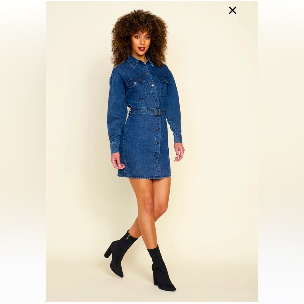 Alloy Apparel Tall Denim Dress - Size L